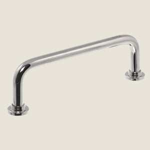 Kökshandtag i nickel med retrodesign i cc128